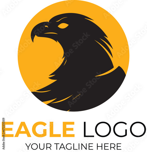 Eagle logo design. Eagle logo template. Eagle head vector icon