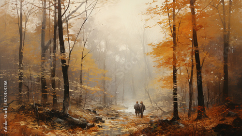 morning in the forest