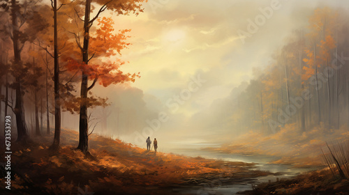 morning in the forest