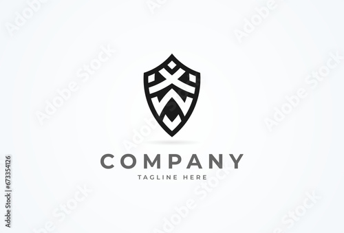 Free Download Initial VWX Shield Logo. monogram logo design combination of letters V, W and X form a shield. Flat Vector Logo Design Template. vector illustration - GFXLoad