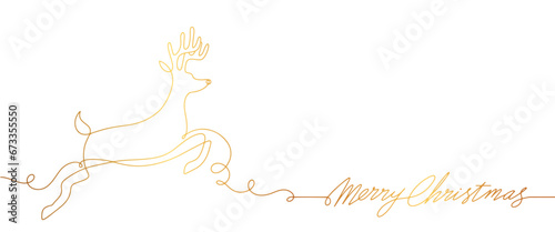 merry christmas lettering with gold line vector eps