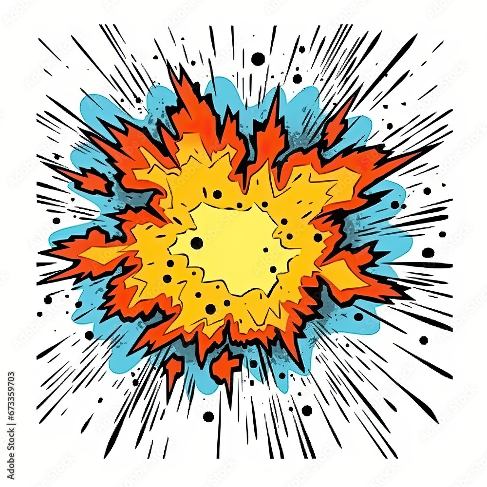 Comic speech bubble. Generative AI Comic speech bubble. Generative AI
