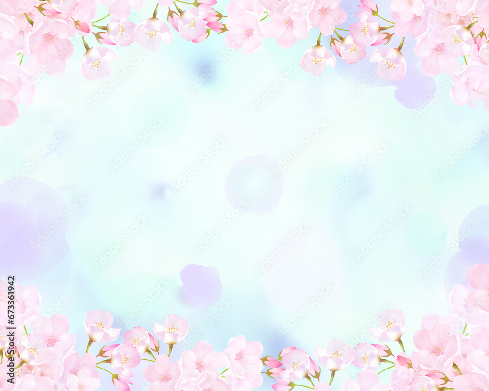Fototapeta premium spring background with sakura flowers