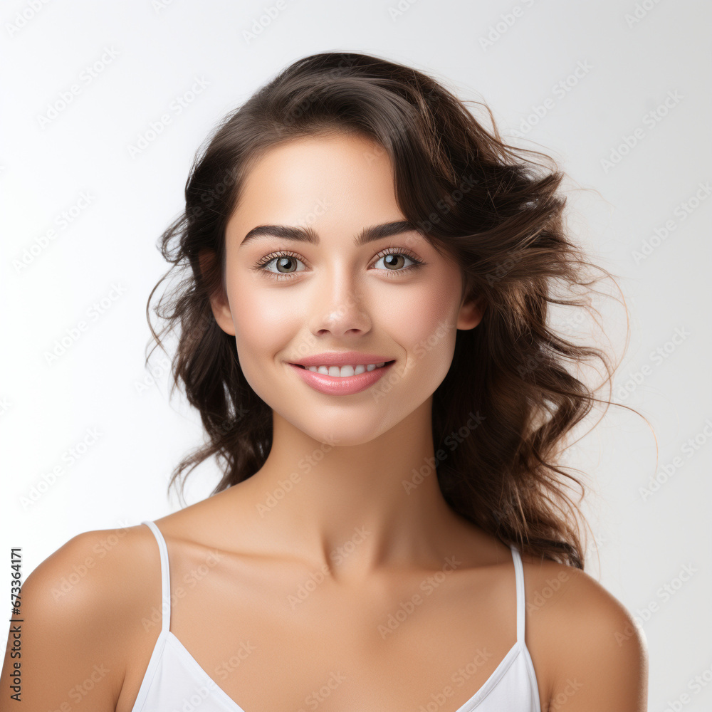 portrait of a young girl in an isolated background, PNG portrait of a young girl in an isolated background, PNG