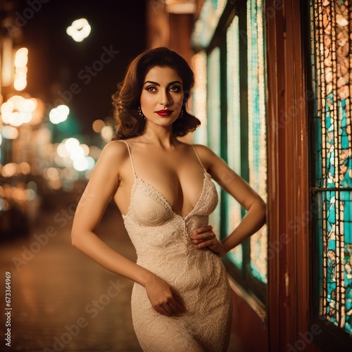 Beautiful Iranian woman on the street