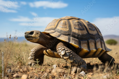 Steppe tortoise in the wild © Venka