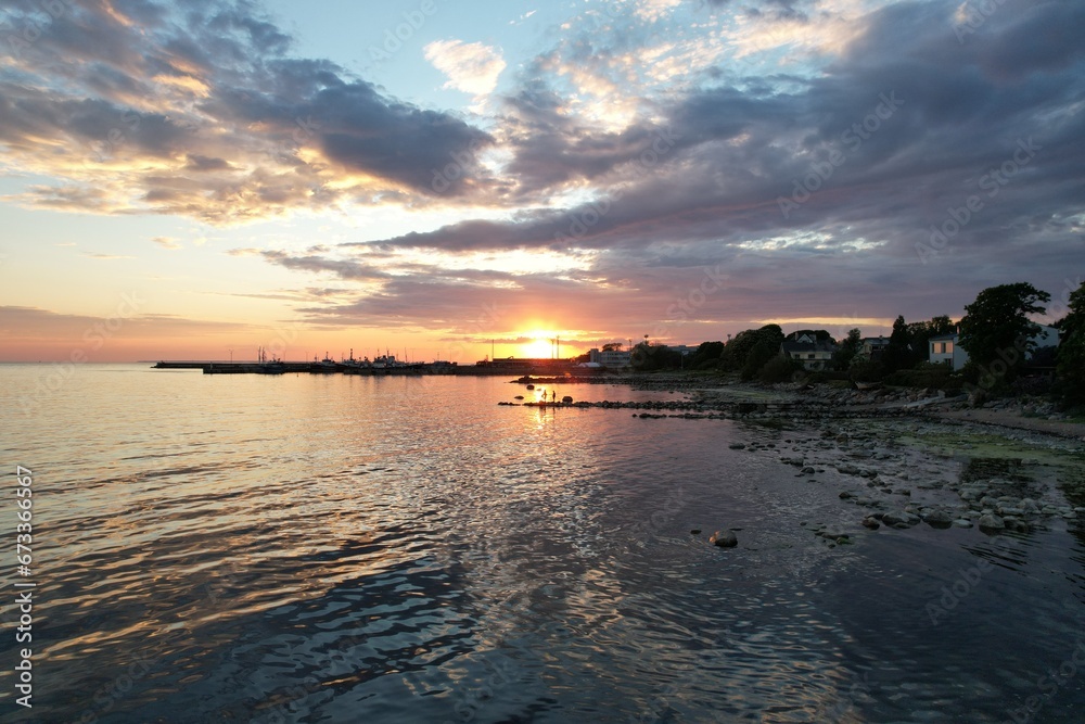 Fototapeta premium sunset at the beach