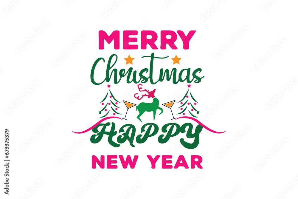 Fototapeta premium Merry christmas t-shirt design motivational template. Unique typography Vectors graphic retro-vintage t shirt design.