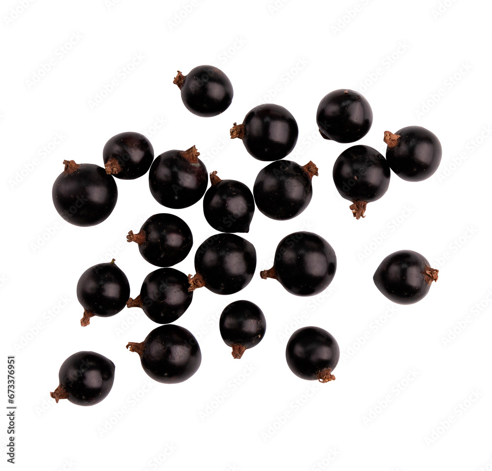 heap of black currant berries isolated on white background with clipping path, top view heap of black currant berries isolated on white background with clipping path, top view