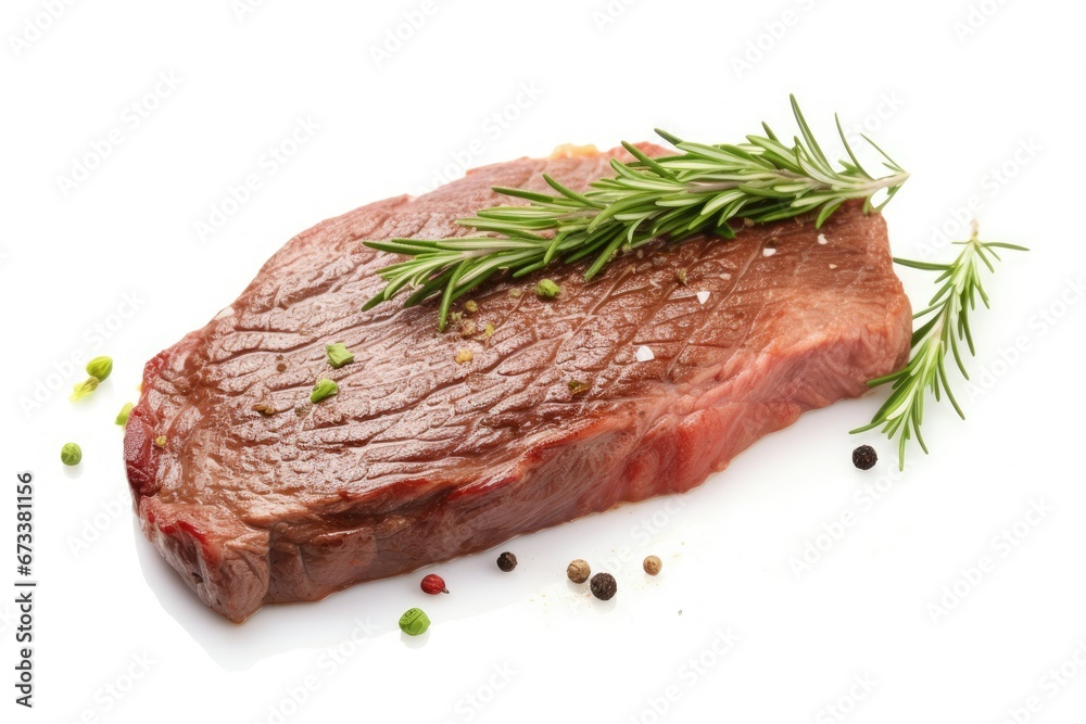Steak, semi-cooked, semi-raw, medium, rare, and rare, white back, back photo Steak, semi-cooked, semi-raw, medium, rare, and rare, white back, back photo