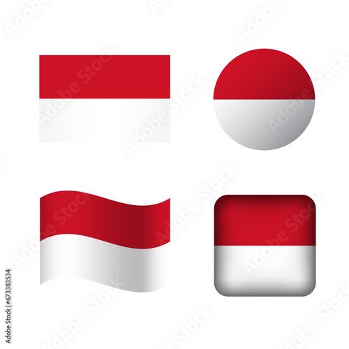 Vector Monaco National Flag Icons Set Free Download Vector Monaco National Flag Icons Set - GFXLoad