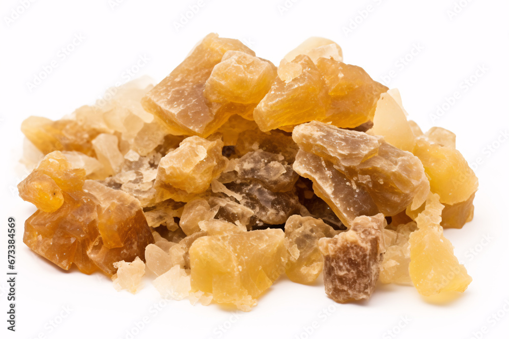 An amalgamation of Benzoin Siam and Dammar Resins is depicted on a white backdrop.