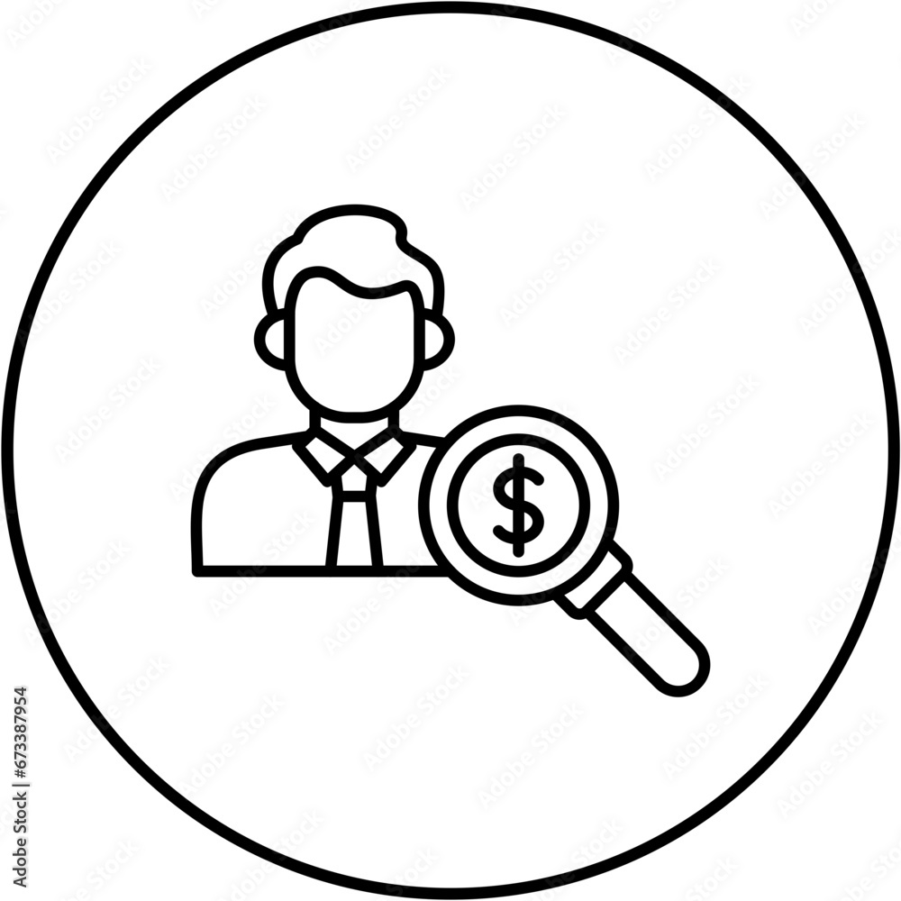 Fototapeta premium Auditor Icon