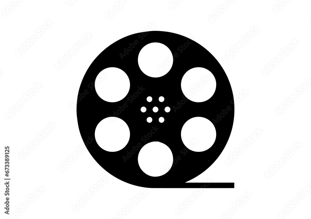 reel, film reel, movie media web icon designs