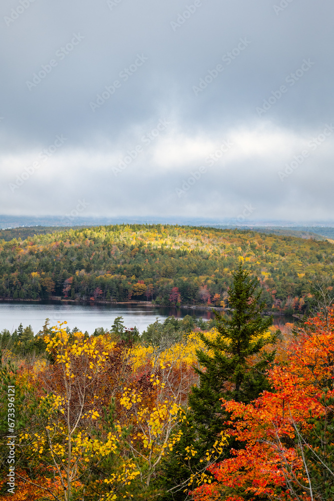 Beautiful Fall Colors at Acadia National Park Maine