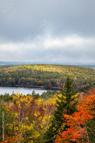 Beautiful Fall Colors at Acadia National Park Maine © done4today
