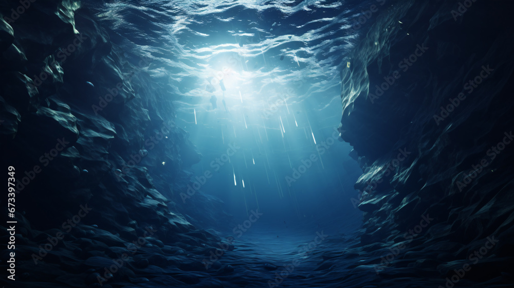 Glimpse the abyssal depths with a 3D rendered illustration.