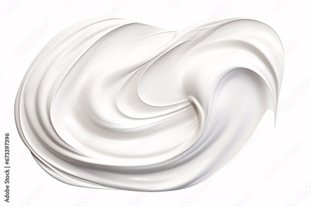 Φωτογραφία Smooth, isolated white skincare cream smear demonstrates beauty product used for facial cosmetics