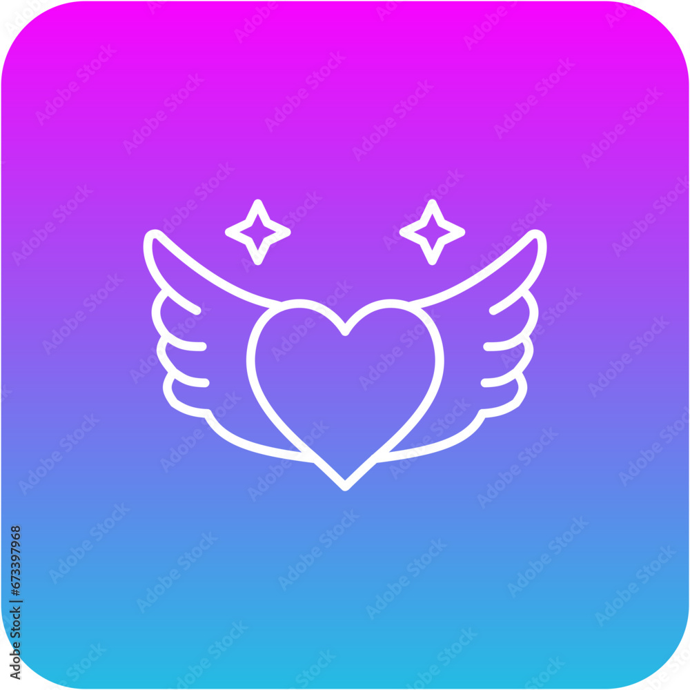 Heart Wing Icon Heart Wing Icon