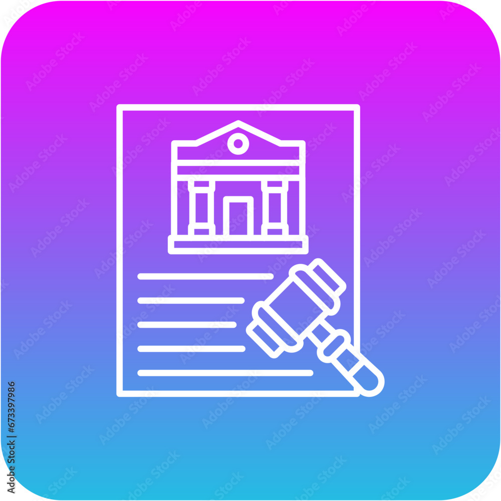 Obraz premium Law Icon