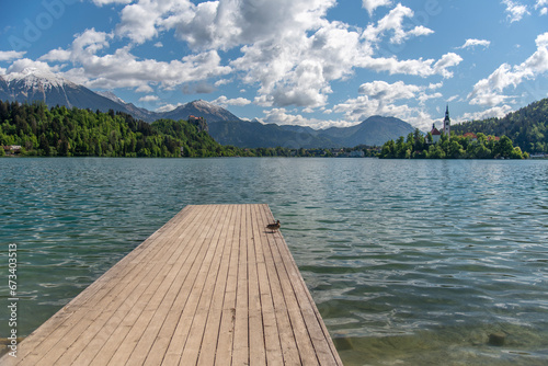 Lake Bled in summer, Slovenia © precinbe