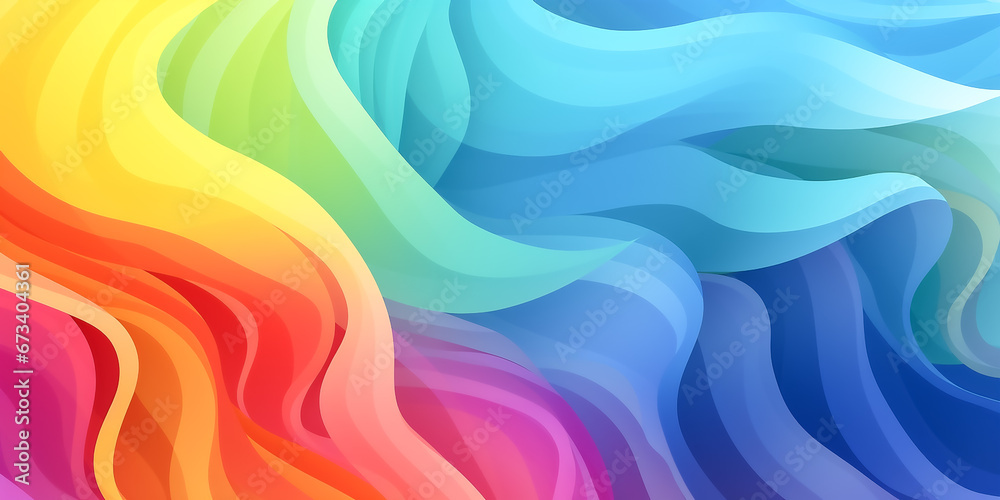 Obraz premium Regenbogen Hintergrund KI