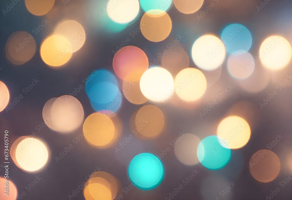 lights bokeh background in modern minimal style with many shades of colors