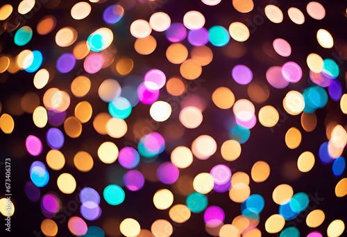 lights bokeh background in modern minimal style with many shades of colors