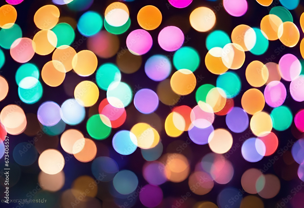 lights bokeh background in modern minimal style with many shades of colors