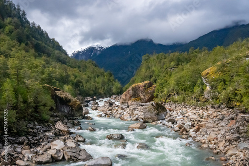 mountain river in the mountains photo