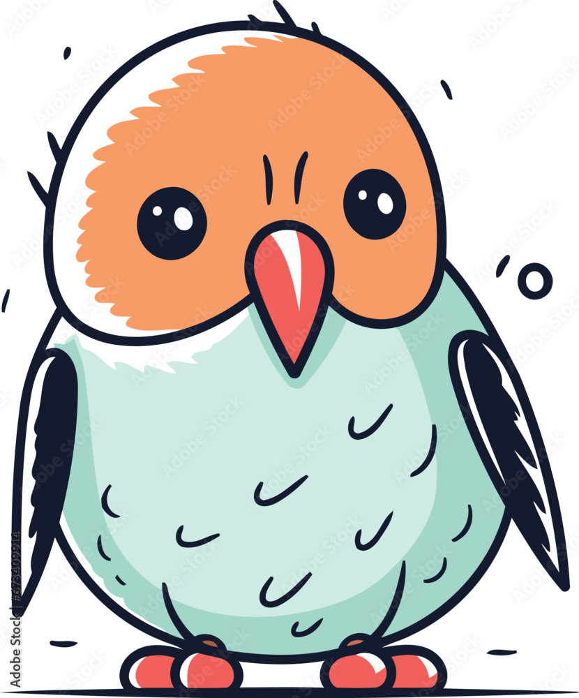 Cute cartoon penguin. Vector illustration of a penguin. Cute cartoon penguin. Vector illustration of a penguin.