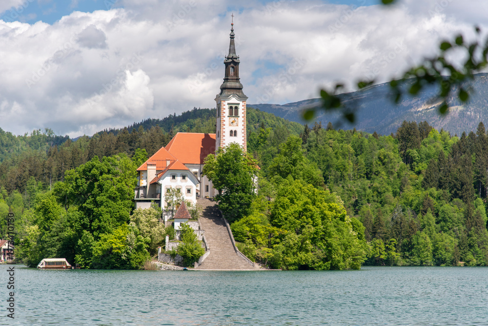 Lake Bled in summer, Slovenia