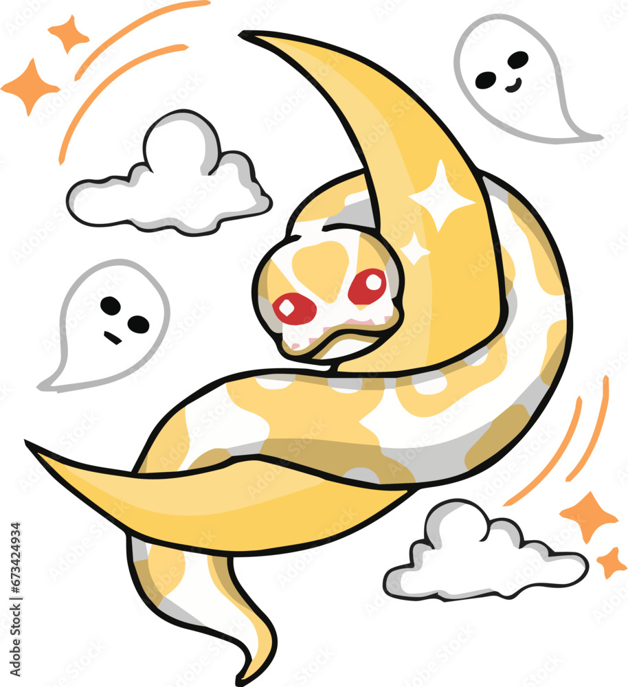 Fototapeta premium Ballpython albino