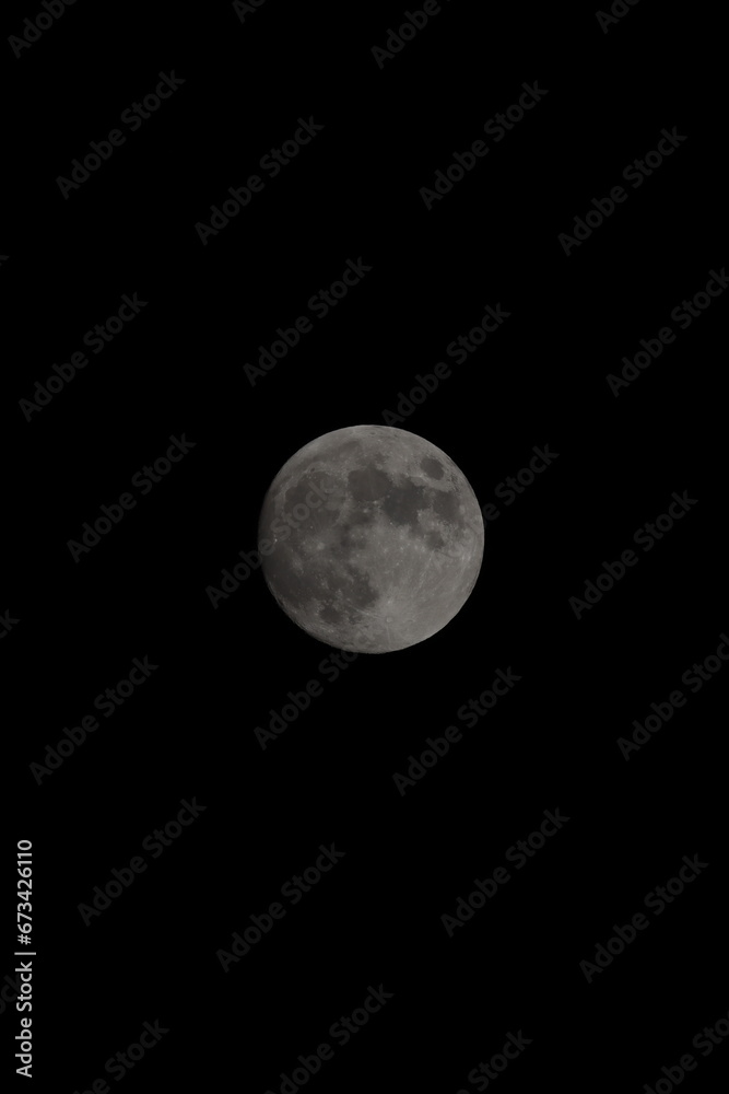 A full moon in the night sky A full moon in the night sky