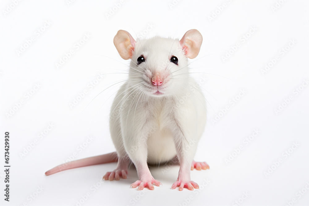 Rat On White Background, Rat Rat On White Background, Rat