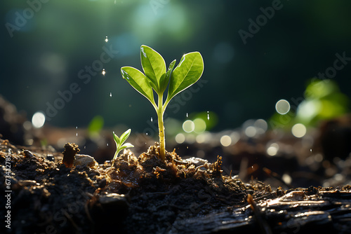 Young Plant Growing In Sunlight © Evhen Pylypchuk