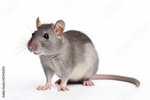 Rat On White Background, Rat 