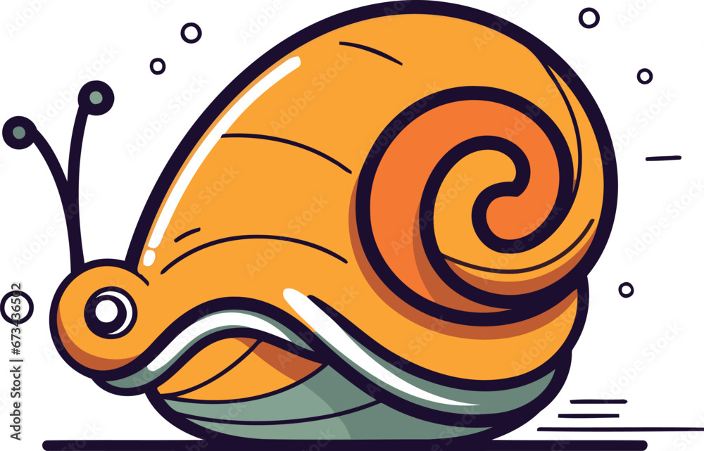 Snail icon. Cartoon illustration of snail vector icon for web design Snail icon. Cartoon illustration of snail vector icon for web design