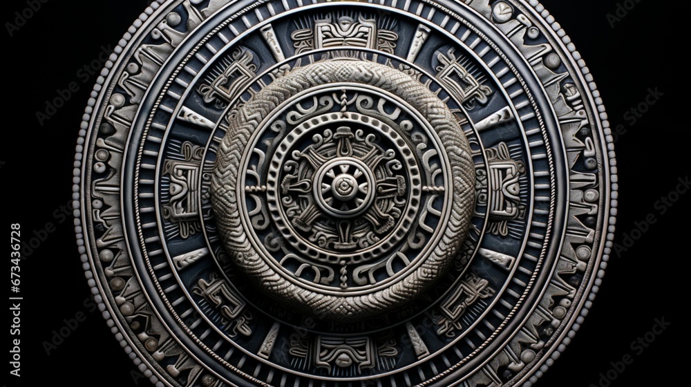 An intricate mandala with patterns that evoke the mystique of ancient runes, a visual language of the past.