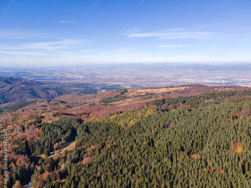 Aerial view of Golden Bridges at Vitosha Mountain, Bulgaria Aerial view of Golden Bridges at Vitosha Mountain, Bulgaria