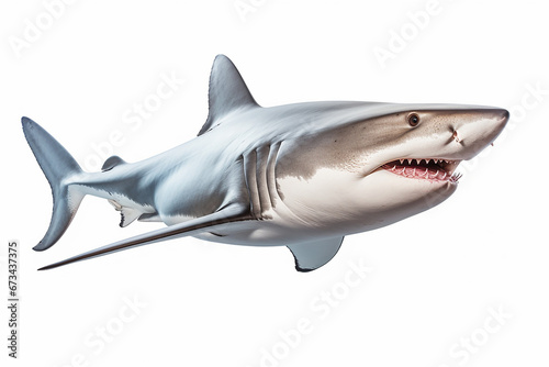 Great Shark Isolated In White  Shark In White Background  Great Shark  Shark