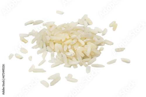 rice on white isolated background photo