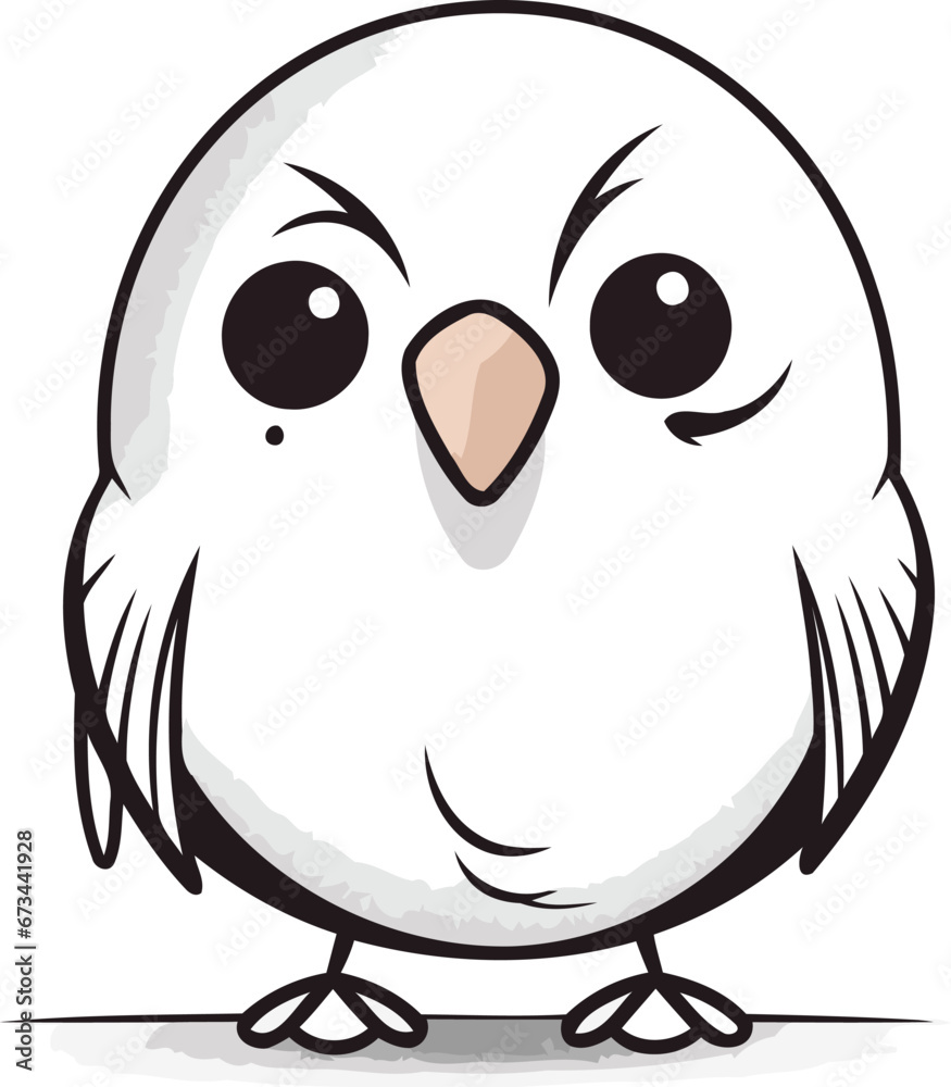 Cute cartoon owl isolated on a white background. Vector illustration. Cute cartoon owl isolated on a white background. Vector illustration.