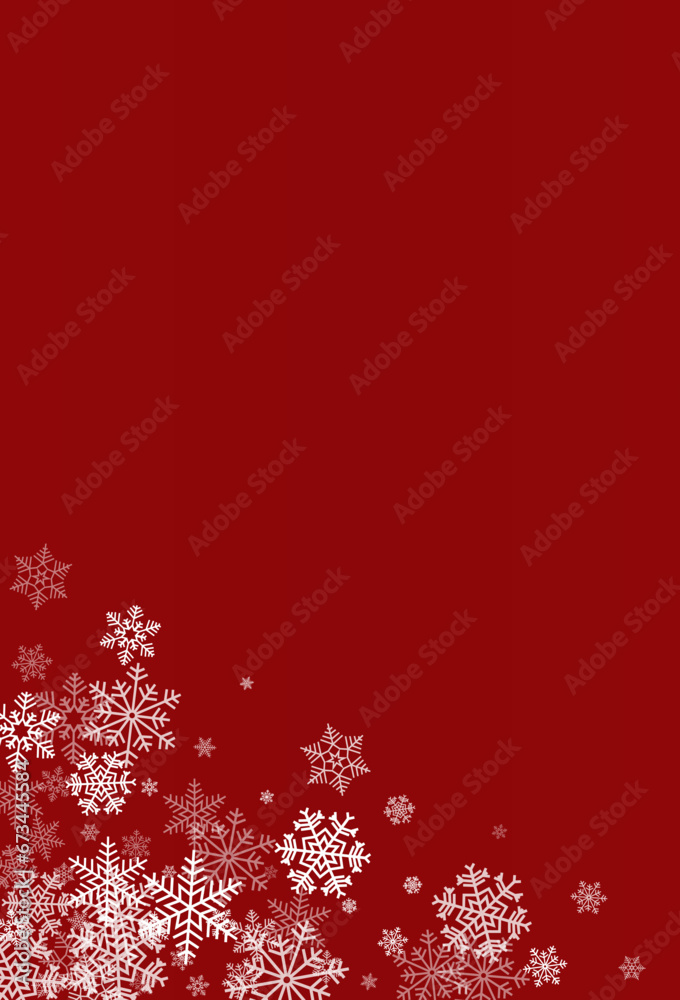 Gray Snow Vector Burgundy Background. Xmas Silver