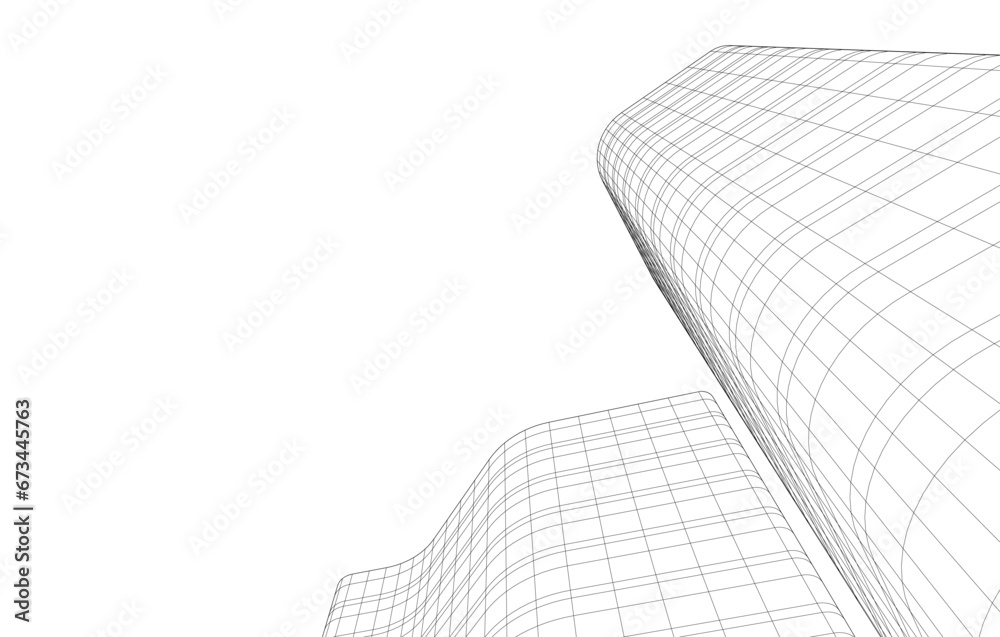 Office buildings vector drawing Office buildings vector drawing