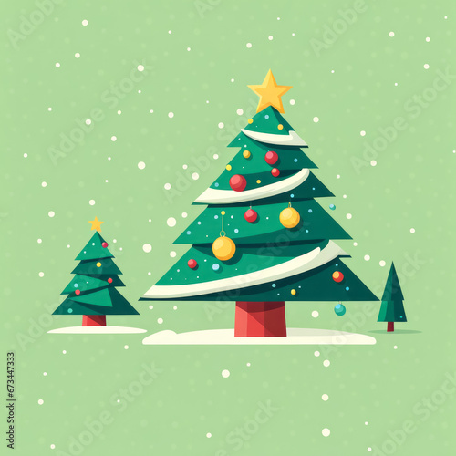 Weihnachtsbaum Sticker  generated image