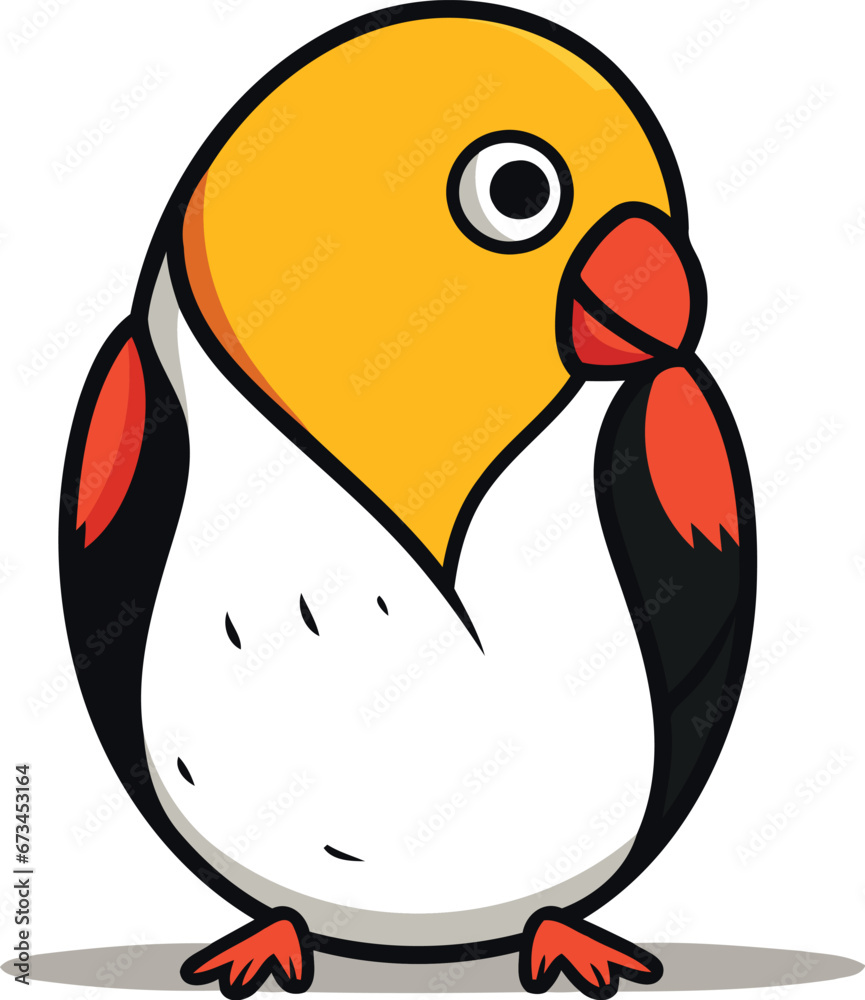 Penguin vector illustration isolated on white background. Cartoon penguin. Penguin vector illustration isolated on white background. Cartoon penguin.