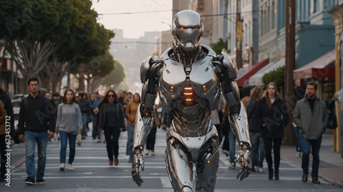 City streets have witnessed nanorobots equipped with advanced artificial intelligence that are indistinguishable from humans in their movements © Inna