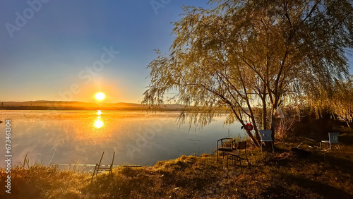 sunrise on the lake