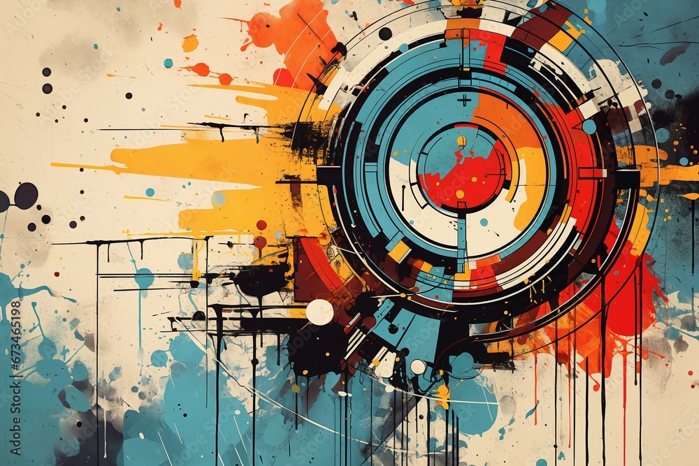 abstract painted background, multicolored, with strokes and splashes as a wallpaper abstract painted background, multicolored, with strokes and splashes as a wallpaper